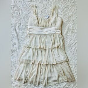 White party dress with gold shimmers. Size XL.